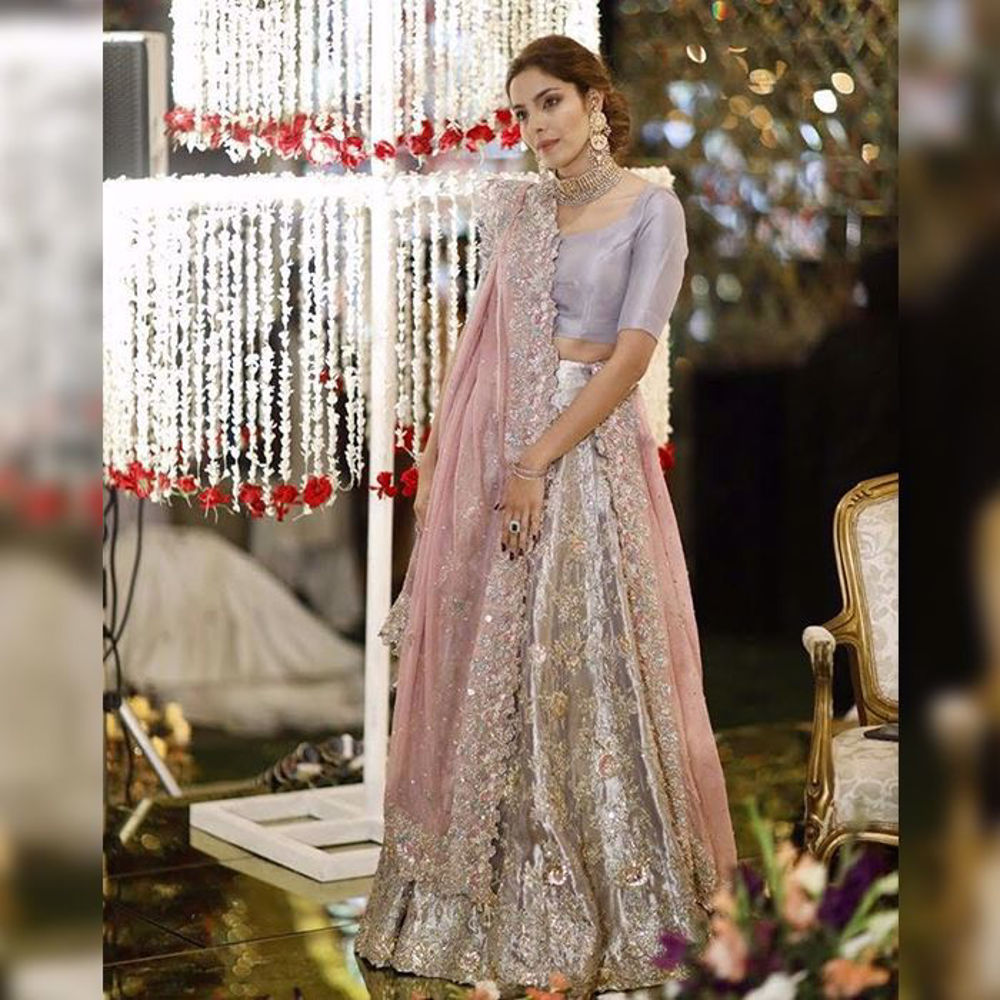 Picture of Dur e shahvar is an absolute stunner in this lilac piece by Zainab Salman