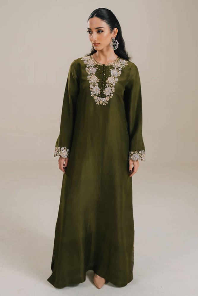 Picture of Dusty Olive in Silk