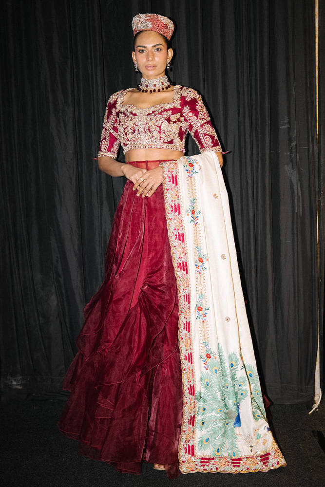 Picture of Red Ruffle Skirt