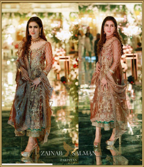 Picture of gorgeous client drapped in Zainab Salman
