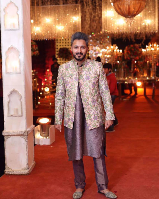 Picture of Amjad Bhatti in menswear by Zainab Salman