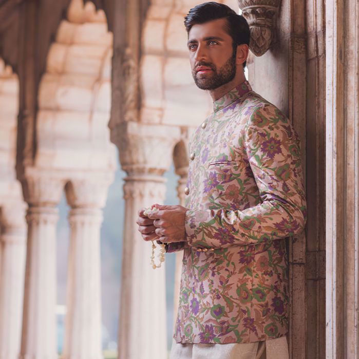Picture of Zainab Salman's wedding menswear from the Bazeecha-E-Ishq collection!