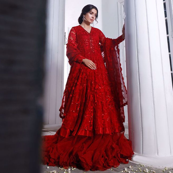 Picture of A vision of regality, Ayeza Khan exuding opulence in a Zainab Salman signature ensemble!