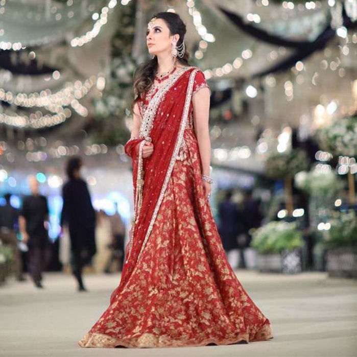 Picture of We can't take our eyes off @zainabsalmanprivate looking absolutely beautiful in a gorgeous Udaipur Lehnga Choli