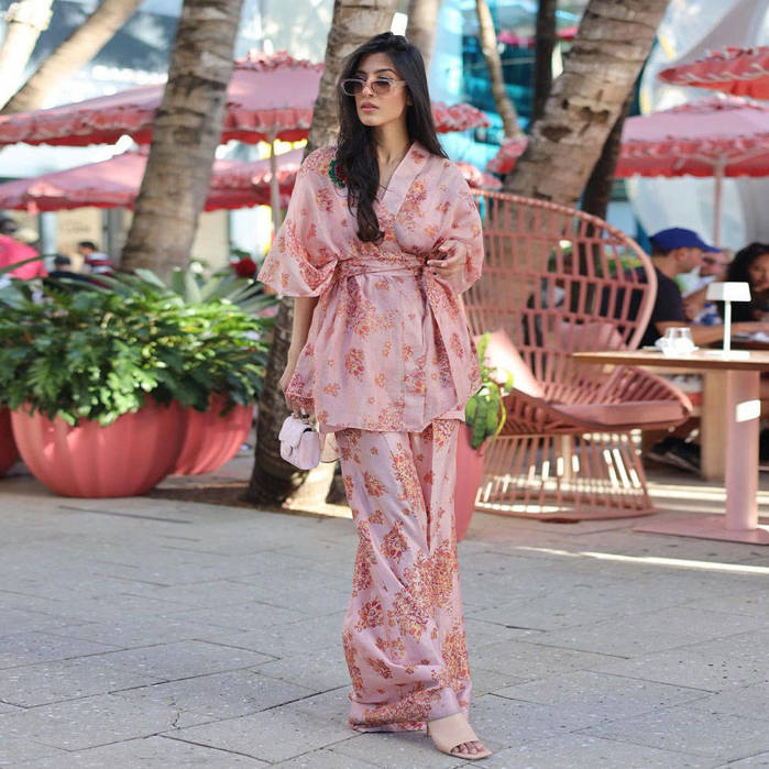 Picture of Misha hassian in our denise outfit