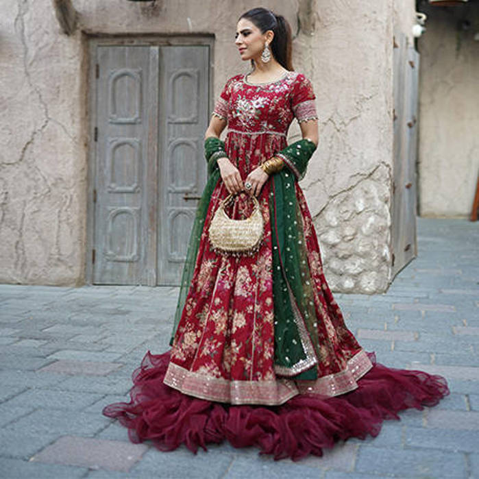 Picture of Renaira Phulwani in our Crimson Poise outfit