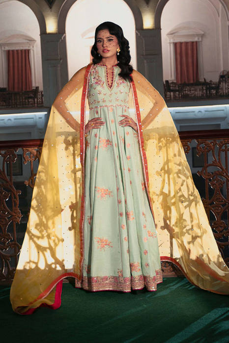 Picture of Aqua rose - Dupatta only copy