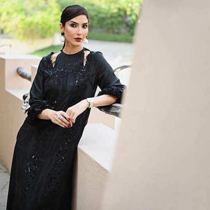 Picture of Kiran Malik in Black Grape outfit