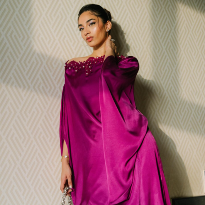 Picture of Rahima khan in Magenta Berry outfit