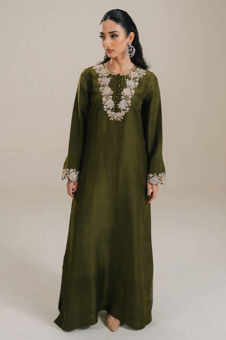 Picture of Dusty Olive in Silk